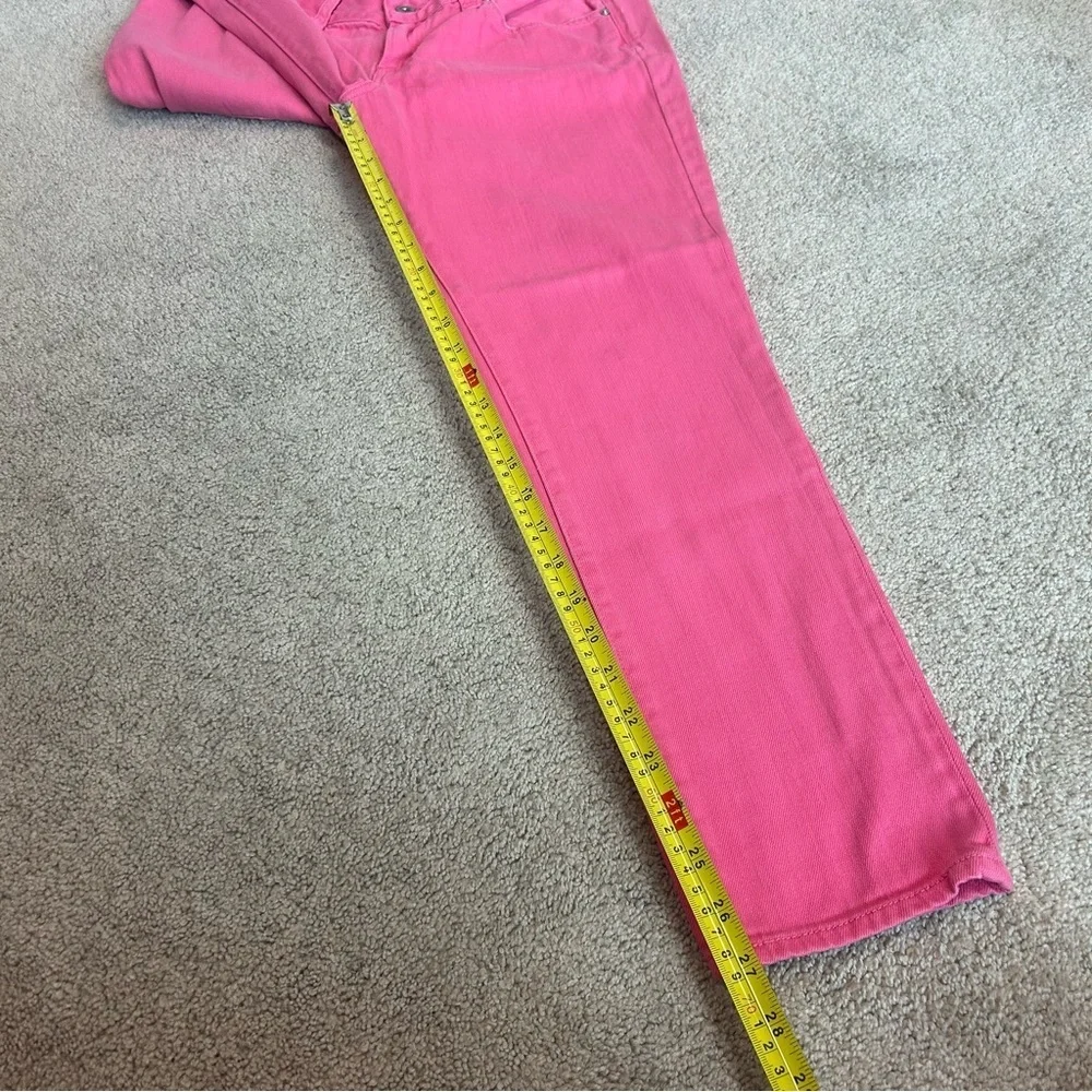 Lucky Brand pink Lola Skinny Mid Rise Slim fit Cropped ankle Jean Sz 28